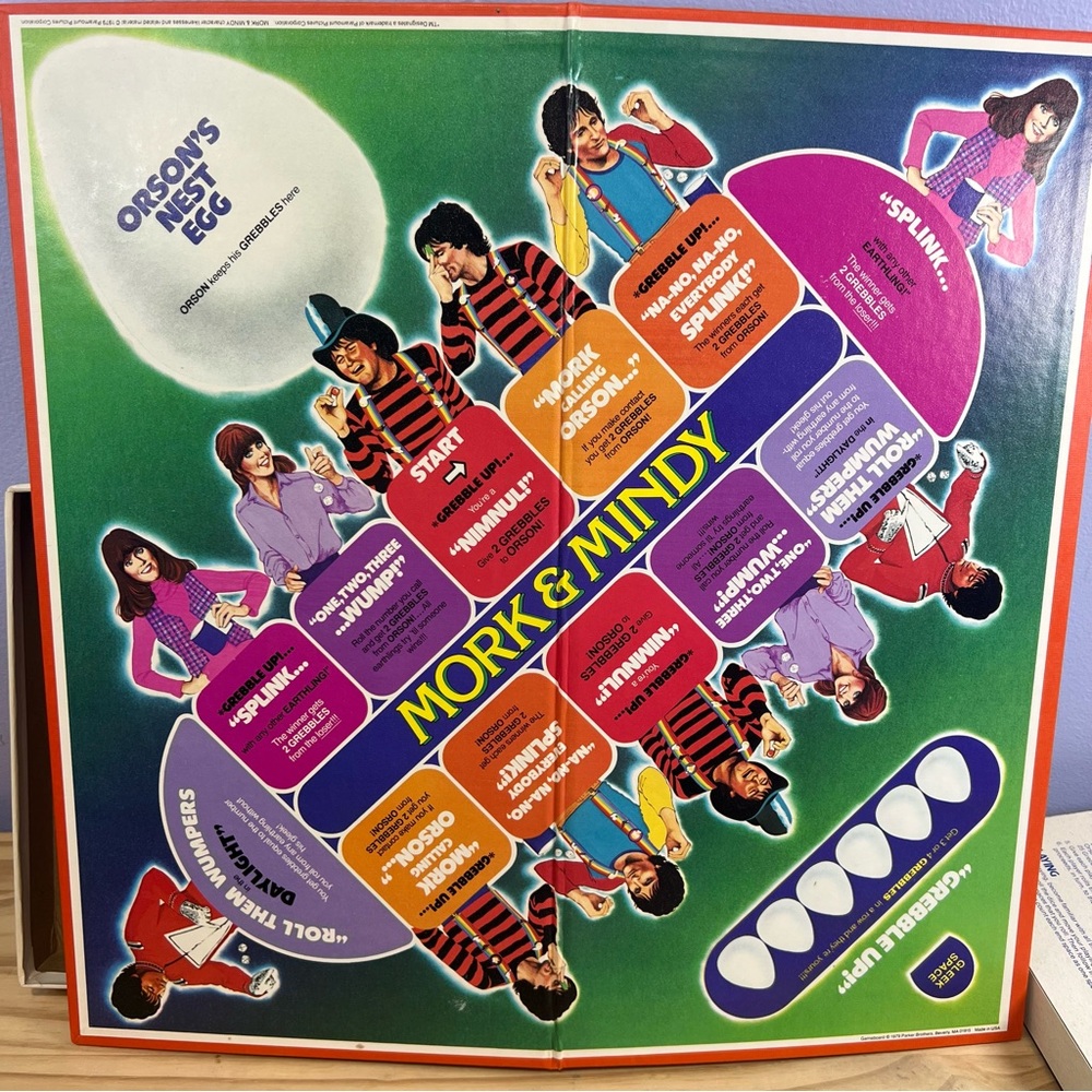 Vintage Mork and Mindy Board Game by Parker Brothers - 1979 - Picture 8 of 9